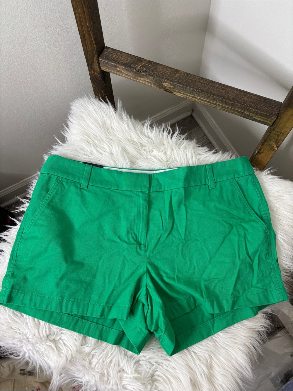 J. Crew Bright Green Cotton Chino Shorts